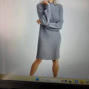 NWT MOCK TURTLENECK SWEATER DRESS